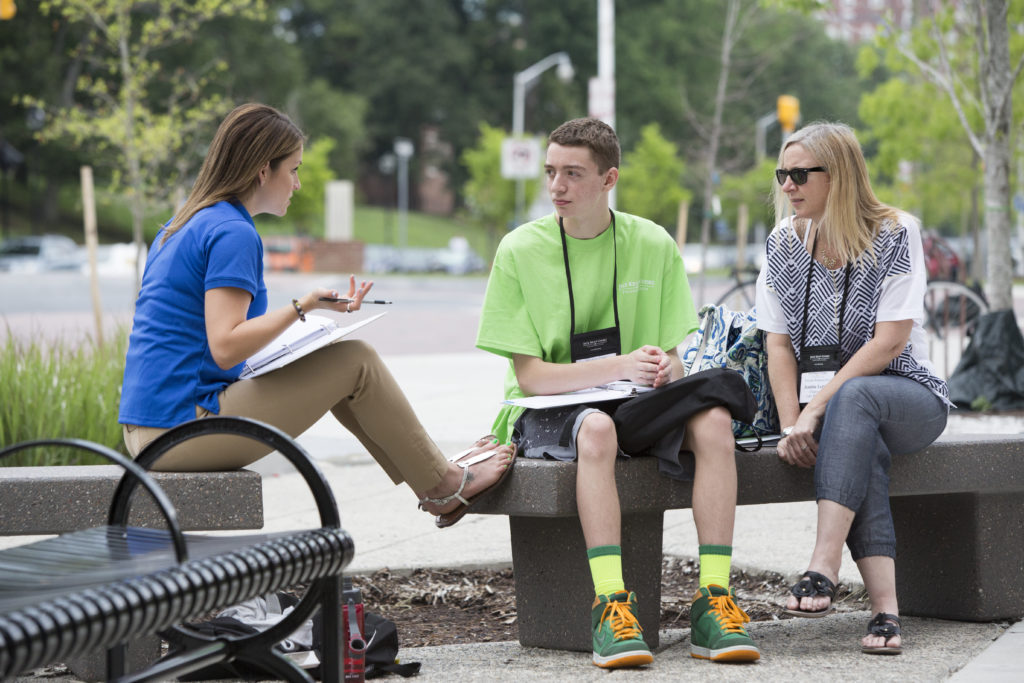 Educational Adviser Anya Keys works with a Cooke Young Scholar.