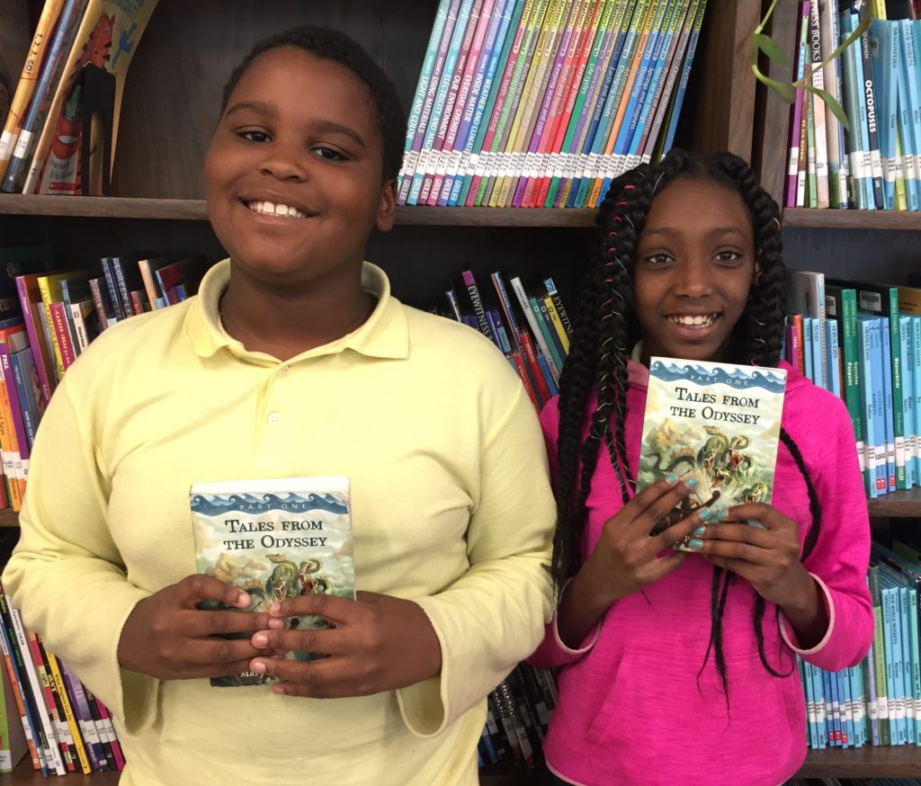 Students attend an activity hosted by Book Club for Kids, a 2018 Good Neighbor Grant recipient.