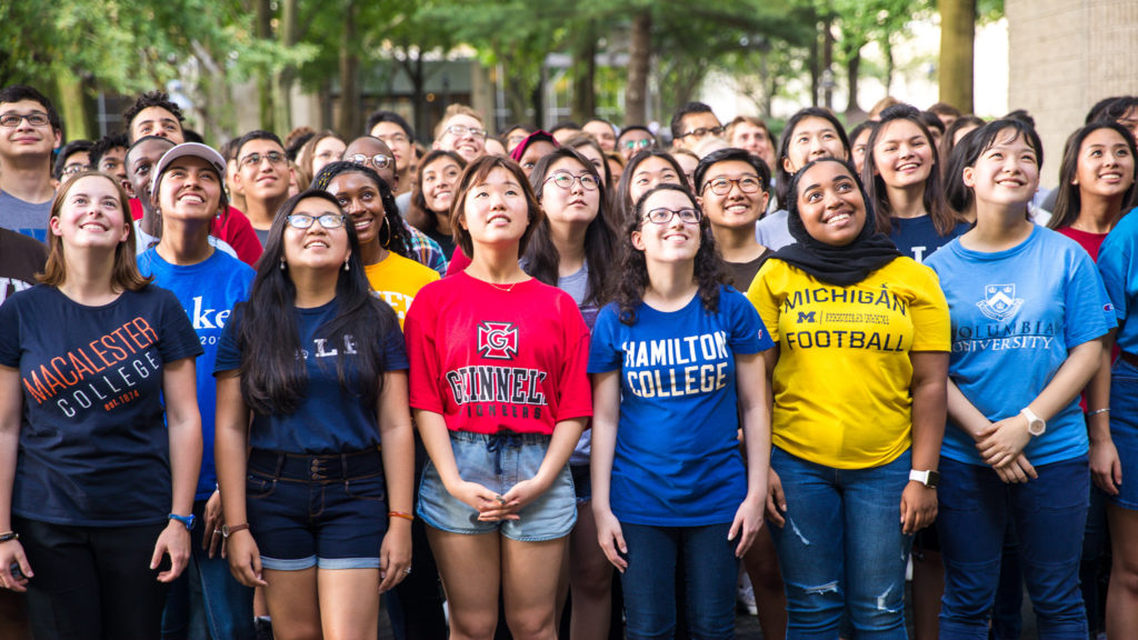 A cohort of Cooke Scholars gathers for a group photo at the Foundation's 2018 Scholars Weekend.