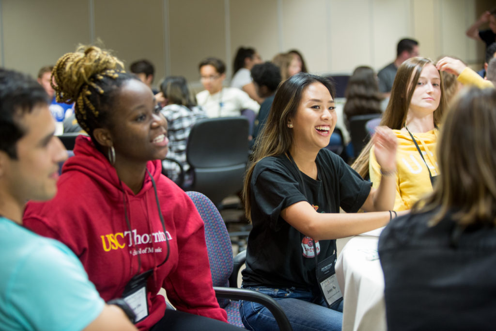 Cooke Scholars work together at our 2018 Scholars Weekend event.