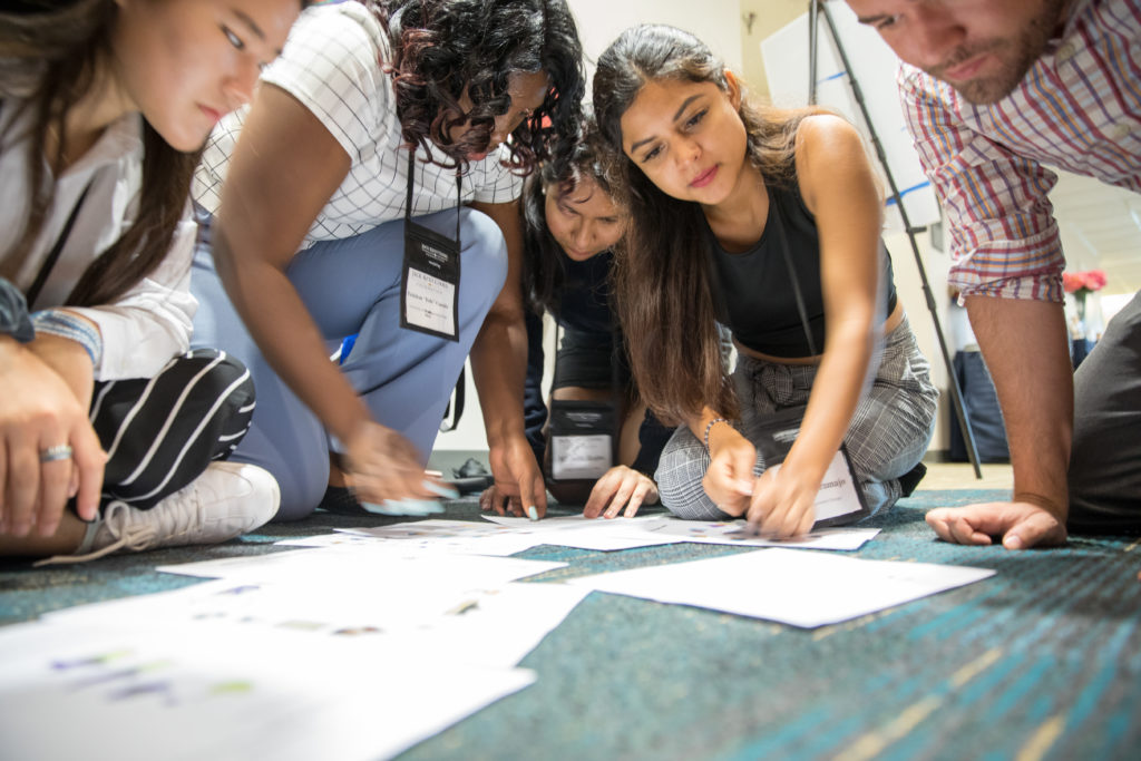 Cooke Scholars work together at Scholars Weekend 2018