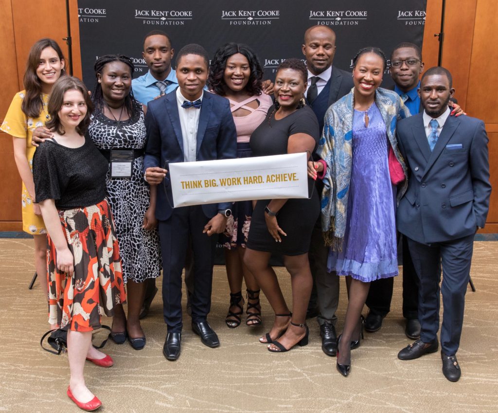 Heber Bibang and fellow Cooke Scholars at Scholars Weekend 2018