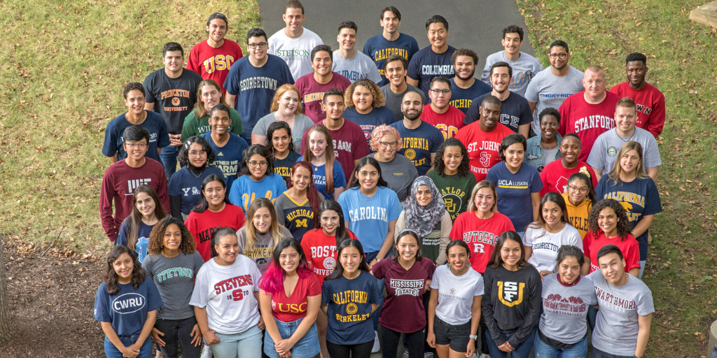 2019 Cooke Transfer Scholars meet their cohort in person at Scholars Weekend.
